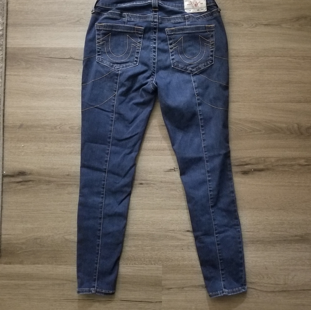 Women's True Religion Jennie Curvy Mid Rise Skinny jeans Size 30